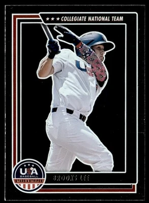 2022 Panini USA Baseball Stars & Stripes Brooks Lee USA #17 - Image 1 of 2
