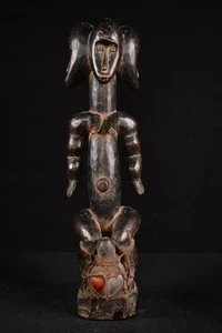 A Primitive African Fang Three-Headed Statue Gabon Afrique 379 - Picture 1 of 7