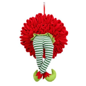 Christmas Elf Leg Wreath Christmas Thief Wreath Elf Legs Garlands (Green Legs) - Picture 1 of 8