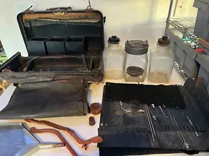 ANTIKES EINBALSAMIERUNGSSET MIT TRAGETASCHE LEICHENBESTATTER KRANKHAFT - Bild 1 von 14