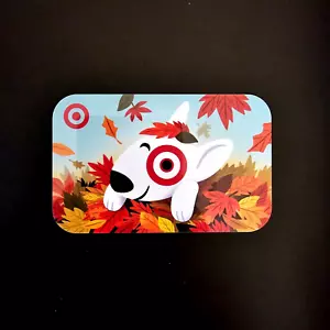 Target Bullseye Dog Autumn Leaves PLASTIC NEW COLLECTIBLE GIFT CARD ($0) #5827 - Picture 1 of 1