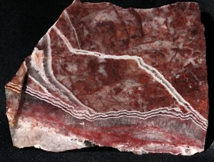 A1324 ~ 5,5 Unzen Platte Jaspis/Achat ~ Mexiko - Bild 1 von 10