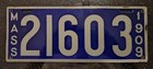 1909 MA Mass Massachusetts Automobile Register Porcelain License Plate Car Tag