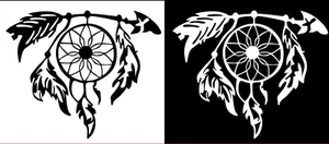 Dream Catcher Flecha Vinilo Calcomanía Coche Camión Remolque Ventana Laptop Tableta Notebook - Imagen 1 de 4