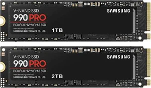 Samsung SSD 990 Pro PCle 4.0 NVMe M.2 Solid State Drive 1TB 2TB - Foto 1 di 8