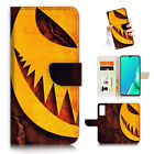 ( For Samsung A73 4G/5G ) Wallet Flip Case Cover Pb23904 Halloween Pumpkin