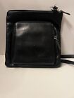 Fossil Black Leather Mini Crossbody Purse With Card Slots