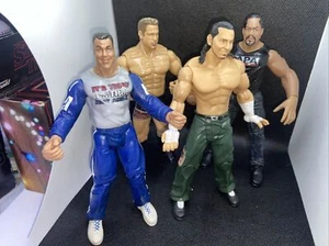 WWE Superstars Kurt Angle, Matt Hardy, Ron Simmons and more figurine lot 4 Total - Picture 1 of 9