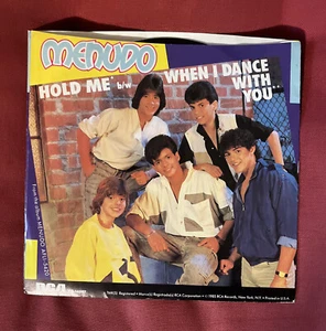 VTG Menudo - Hold Me/When I Dance With You RCA 14087 PS Vinyl 45 rpm Record 7" - Picture 1 of 6