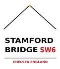 Schild "Stamford Bridge SW6 wei" 20 x 30 cm mit Kordel