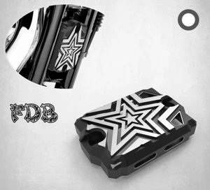 Fit H-D 2001-2006 SOFTAIL Moving Star Contrast Cut Regulator Cover - Picture 1 of 7