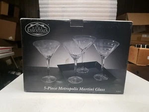 Home Essentials 5-piece Metropolis Martini Glass Set #2452 - Picture 1 of 16