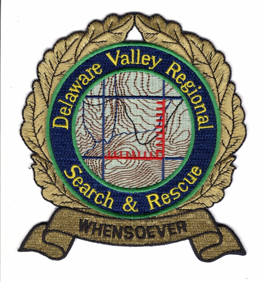 DELAWARE VALLEY REGIONAL BÚSQUEDA Y RESCATE 4 1/2 X 5 PULGADAS - PARCHE OSO CIERVO MICHIGAN Foto 1 de 1