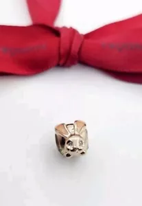 Genuine Pandora ROSE 14k Gold-Plated CUTE BUNNY Pink Enamel Charm #787061EN160 - Picture 1 of 6