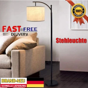 Stehlampe Wohnzimmer Stehleuchte mit Stoffschirm 175CM Moderne Heim Atmosphäre - Bild 1 von 19