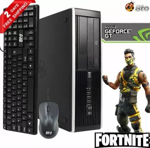 Gaming HP Pro 6300 Computer i5 8GB, 1TB+120GB SSD NVIDIA GT 1030 Wi-Fi Win10 SFF - Picture 1 of 9