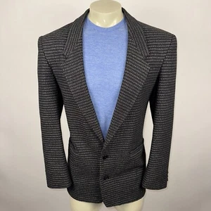 Vintage 80er 90er City Streets Sakko Anzug Blazer Miami Vice Sport Mantel Seide Herren 42 - Bild 1 von 16