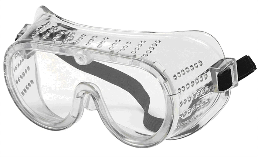 Safety Goggles Lab Work Eye Protective Eyewear Clear Lens, Small 1/Pair - Image 1 of 1