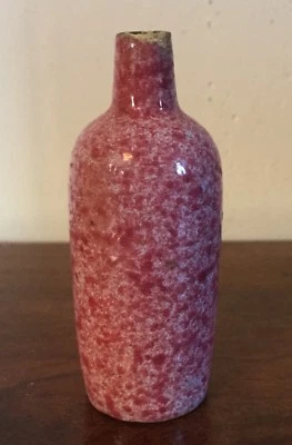 Маленькая миниатюрная антикварная китайская экспортная фарфоровая ваза розовая бирюза 18 XIX в. - Изображение 1 из 4