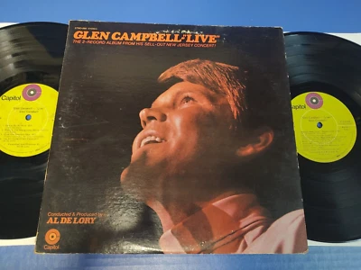 GLEN CAMPBELL - LIVE - 1969 Double LP Capitol VG VINYL (READ) - Image 1 of 3