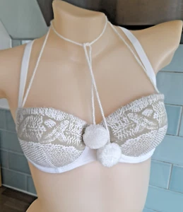 Marlies Dekkers White WOOL 12200 U/W Preformed Balconette Racer Back Bra 34B - Picture 1 of 23