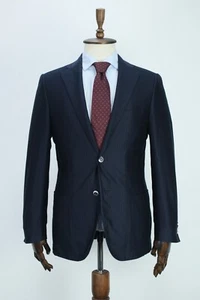 Lux CORNELIANI Blue Striped COTTON Oxford Sport Coat Blazer Jacket 50IT 40US/UK - Picture 1 of 16