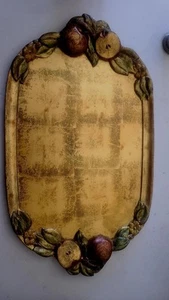Firenze Collection Made In Italy Florentine Serving Tray With Handles 28" X 17" - Picture 1 of 12