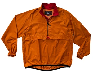 Nike ACG Jacket Windbreaker 1/4 Zip Pullover Swish Logo Orange Men XL Packable - Picture 1 of 8
