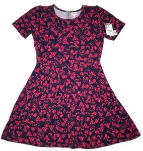 Abito donna LuLaRoe taglia 3XL Amelia Disney Topolino blu navy rosso 3X nuovo con etichette - Foto 1 di 6