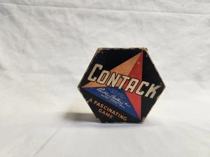 Vintage 1939 Contact by Parker Brothers Hexagon Box - 36 Tiles Complete - Picture 1 of 9