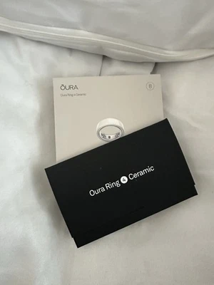 Oura Ring 4 Ceramic Cloud Size 8 BRAND NEW SEALED  - Image 1 of 2
