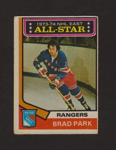 Vintage 1974 O-PEE-CHEE NHL Hockey Card #131 Brad Park, New York Rangers AS - Foto 1 di 2