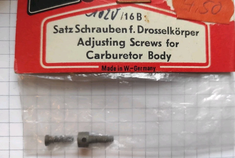 Satz Schrauben für Drosselkörper  Webra 1020/16B - Bild 1 von 1