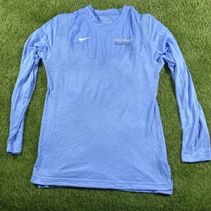 Columbia University Basketball Nike Warm Up Shirt Womens Large Team Issued Blue - Picture 1 of 20