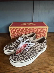 Vans Doheny Damen-Sportschuhe Satin Leopardenmuster braun weiß UK-Größe 4 - Bild 1 von 9