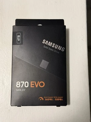 Samsung 870 EVO 4 TB SATA 2.5" Internal SSD MZ-77E4T0B/AM - NEW - Image 1 of 4