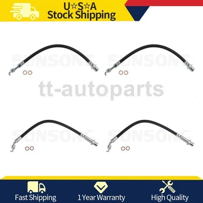 Sunsong Front Rear Brake Line Hose Fits 2000 2001 2002 2003 2004 Lexus GS300 - Image 1 of 4