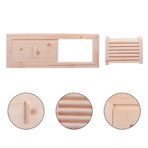 2 Sets Louver Ventilation Port Sauna Room Shutters Exhaust Accessories - Picture 1 of 12