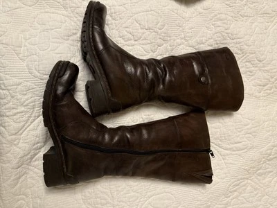 Botas de cuero marrón para mujer Rieker Tex Foto 1 de 4