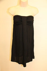 NWT Hula Honey Bikini Swimsuit Cover Up Dress Strapless Bandeau Black - Picture 1 of 4
