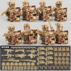 Building block Military mini figures Police Special Forces mini figure set of 8 - Picture 1 of 1