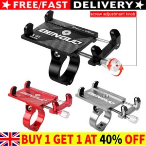 Bicycle Mobile Phone Holder Bike Bracket Handlebar Support Mount Aluminium Alloy - Zdjęcie 1 z 15