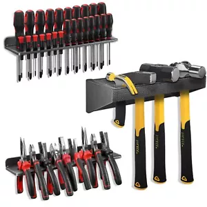 3Pack Wall Mount Metal Screwdriver Pliers Organizer Hammer Rack Tool Storage - Picture 1 of 7