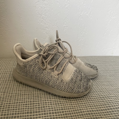 Scarpe da corsa sportive Adidas Tubular marrone beige bambino bambino 9k