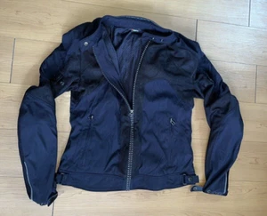 Dainese Women's Sz 48 Black Lady Textile Full Zip Padded Motorcycle Jacket - Picture 1 of 20