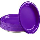 Paper Dinner Plates Purple 8 1/2 Inches Paper Plates Disposable Strong And Sturd