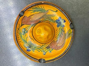 Pottery Ashtray MEXICAN MINI SOMBRERO 4" HAT Cap Hand Painted Decor Tobacciana  - Picture 1 of 8