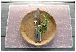 STARS STERNE rosa Tischset, Platzdeckchen 33x48cm Artefina Design Denmark - Bild 1 von 1