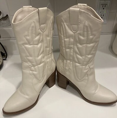 Botas occidentales MIA GIRL Ryleh media pantorrilla para mujer talla 7 Foto 1 de 4