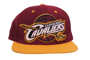 Cleveland Cavaliers Mitchell & Ness NBA Snap Back Adjustable Hat Cap Red/Yellow - Picture 1 of 9